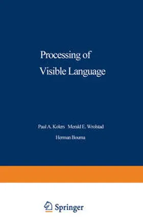 Kolers |  Processing of Visible Language | eBook | Sack Fachmedien