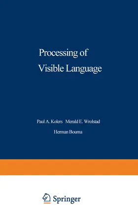 Kolers | Processing of Visible Language | Buch | 978-1-4684-0996-3 | sack.de