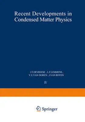 Devreese |  Recent Developments in Condensed Matter Physics | eBook | Sack Fachmedien