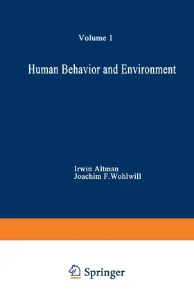 Wohlwill / Altman |  Human Behavior and Environment | Buch |  Sack Fachmedien