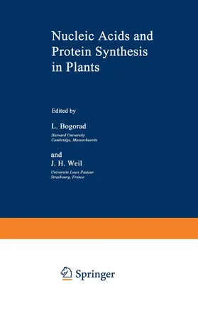 Bogorad | Nucleic Acids and Protein Synthesis in Plants | Buch | 978-1-4684-2777-6 | www.sack.de