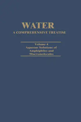 Franks |  Water A Comprehensive Treatise | eBook | Sack Fachmedien