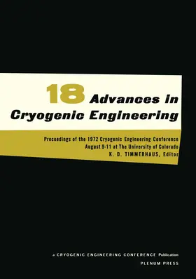Timmerhaus |  Advances in Cryogenic Engineering | Buch |  Sack Fachmedien