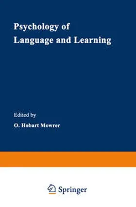 Mowrer |  Psychology of Language and Learning | eBook | Sack Fachmedien