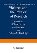 Gaylin / Powledge / Macklin |  Violence and the Politics of Research | Buch |  Sack Fachmedien