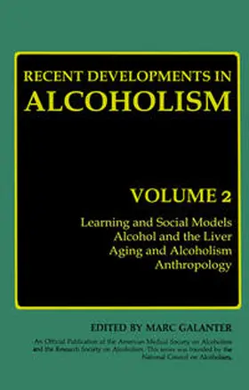 Galanter |  Recent Developments in Alcoholism | eBook | Sack Fachmedien