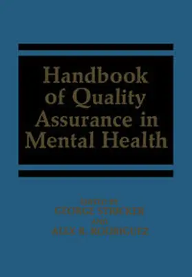 Rodriguez / Shueman |  Handbook of Quality Assurance in Mental Health | eBook | Sack Fachmedien