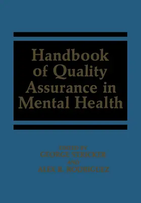 Rodriguez / Shueman |  Handbook of Quality Assurance in Mental Health | Buch |  Sack Fachmedien