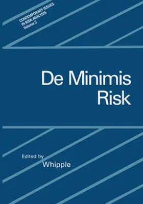 Whipple |  De Minimis Risk | eBook | Sack Fachmedien