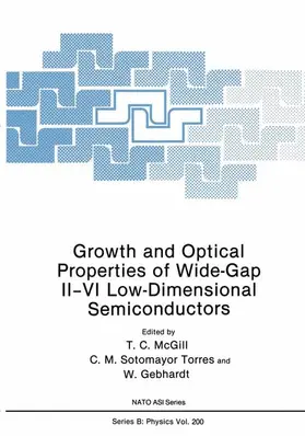 McGill / Gebhardt / Sotomayor Torres |  Growth and Optical Properties of Wide-Gap II-VI Low-Dimensional Semiconductors | Buch |  Sack Fachmedien