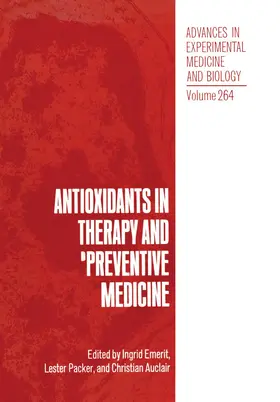 Emerit / Packer / Auclair |  Antioxidants in Therapy and Preventive Medicine | Buch |  Sack Fachmedien
