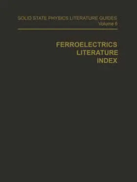 Connolly |  Ferroelectrics Literature Index | eBook | Sack Fachmedien