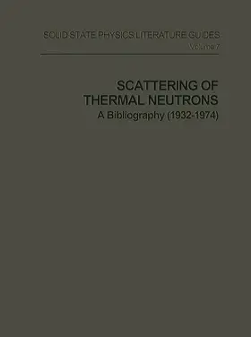 Larose |  Scattering of Thermal Neutrons | Buch |  Sack Fachmedien