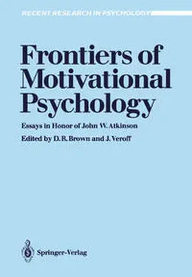 Brown / Veroff |  Frontiers of Motivational Psychology | eBook | Sack Fachmedien