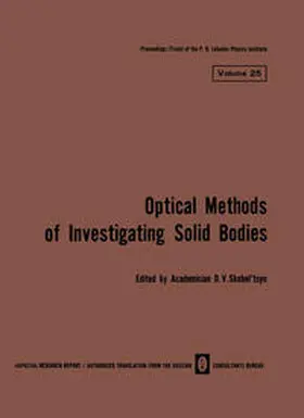 Skobel tsyn | Volume 25: Optical Methods of Investigating Solid Bodies | E-Book | sack.de