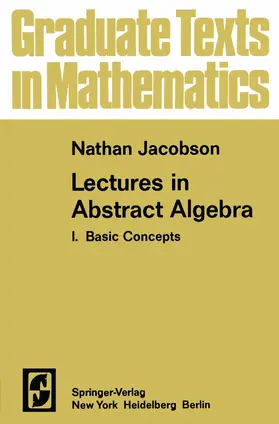 Jacobson |  Lectures in Abstract Algebra I | Buch |  Sack Fachmedien