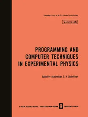 Skobel tsyn | Programming and Computer Techniques in Experimental Physics | E-Book | sack.de