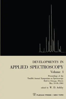 Ashby |  Developments in Applied Spectroscopy Volume 1 | Buch |  Sack Fachmedien