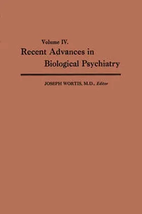 Wortis |  Recent Advances in Biological Psychiatry | eBook | Sack Fachmedien