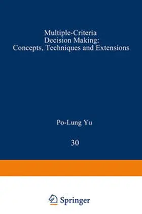 Yu |  Multiple-Criteria Decision Making | eBook | Sack Fachmedien