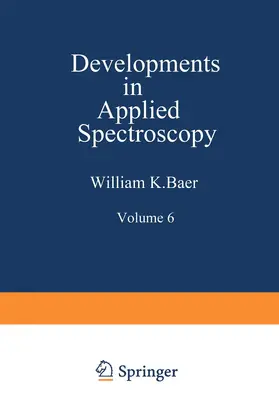 Baer / Perkins / Grove |  Developments in Applied Spectroscopy | Buch |  Sack Fachmedien