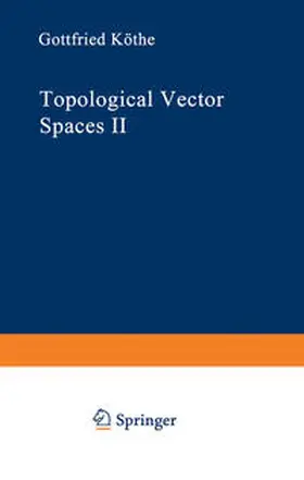 Köthe | Topological Vector Spaces II | E-Book | www.sack.de