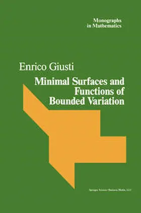 Giusti |  Minimal Surfaces and Functions of Bounded Variation | eBook | Sack Fachmedien
