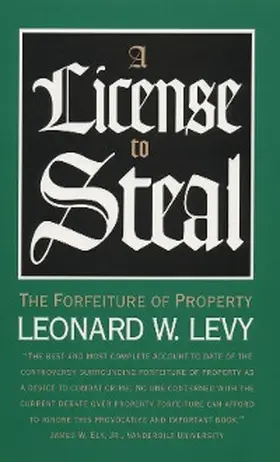 Levy |  A License to Steal | eBook | Sack Fachmedien