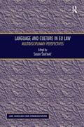 Sarcevic / Šarcevic |  Language and Culture in EU Law | Buch |  Sack Fachmedien
