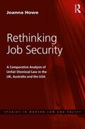 Howe |  Rethinking Job Security | Buch |  Sack Fachmedien
