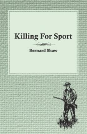 Various | Killing For Sport - Essays by Various Writers | E-Book | sack.de