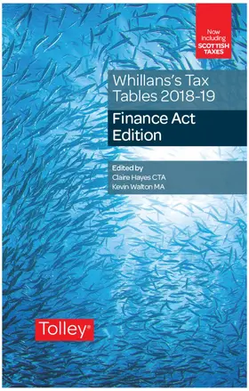 Hayes / Veerappa |  Whillans's Tax Tables 2018-19 (Finance Act edition) | Buch |  Sack Fachmedien