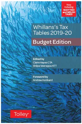 Hayes / Veerappa |  Whillans's Tax Tables 2019-20 (Budget edition) | Buch |  Sack Fachmedien