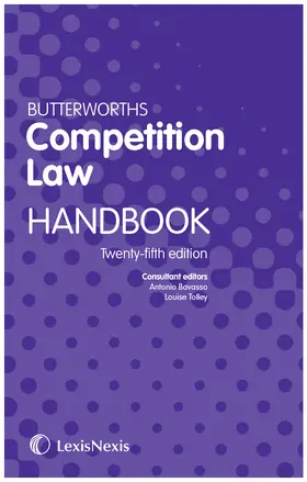 Bavasso / Tolley |  Butterworths Competition Law Handbook | Buch |  Sack Fachmedien