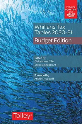 Hayes / Veerappa |  Whillans's Tax Tables 2020-21 (Budget edition) | Buch |  Sack Fachmedien