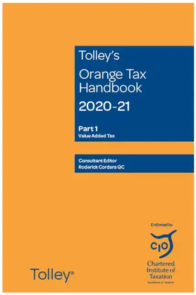  Tolley's Orange Tax Handbook 2020-21 | Buch |  Sack Fachmedien