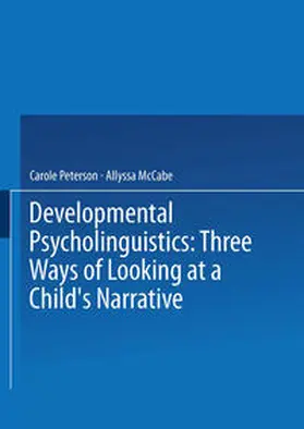 Peterson / McCabe |  Developmental Psycholinguistics | eBook | Sack Fachmedien