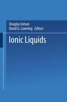Inman / Lovering |  Ionic Liquids | Buch |  Sack Fachmedien