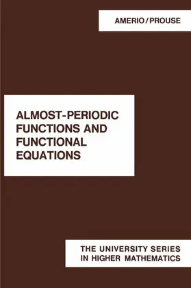 Prouse / Amerio |  Almost-Periodic Functions and Functional Equations | Buch |  Sack Fachmedien