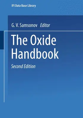 Samsonov |  The Oxide Handbook | Buch |  Sack Fachmedien