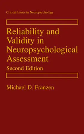 Franzen |  Reliability and Validity in Neuropsychological Assessment | eBook | Sack Fachmedien