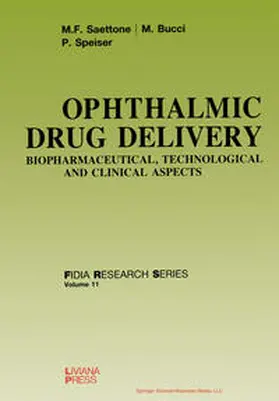 Saettone / Bucci / Speiser |  Ophthalmic Drug Delivery | eBook | Sack Fachmedien