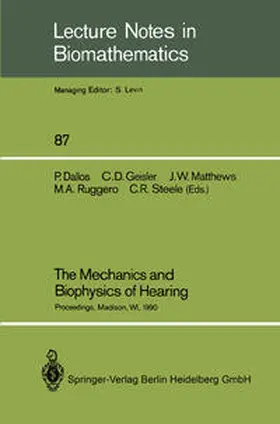 Dallos / Geisler / Matthews | The Mechanics and Biophysics of Hearing | E-Book | sack.de