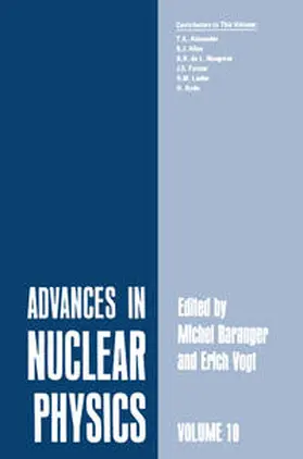 Baranger / Vogt |  Advances in Nuclear Physics | eBook | Sack Fachmedien
