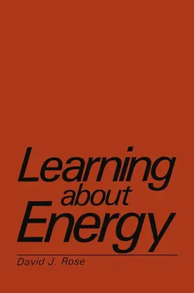 Rose |  Learning about Energy | Buch |  Sack Fachmedien