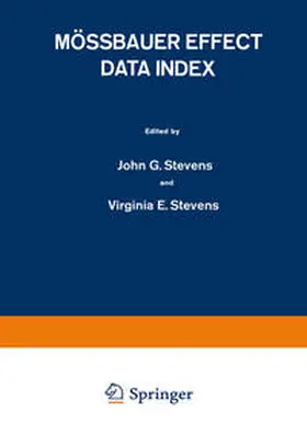 Stevens | Mössbauer Effect Data Index | E-Book | www.sack.de