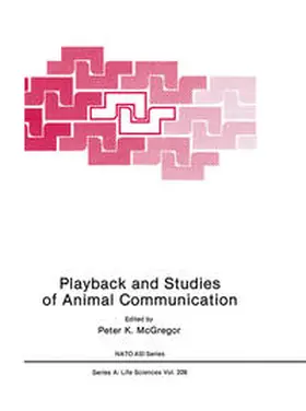 McGregor | Playback and Studies of Animal Communication | E-Book | www.sack.de