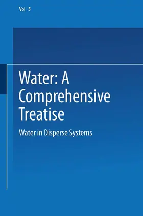 Franks |  Water in Disperse Systems | Buch |  Sack Fachmedien