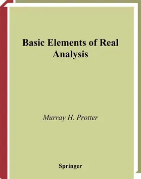 Protter |  Basic Elements of Real Analysis | Buch |  Sack Fachmedien