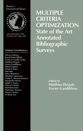 Gandibleux |  Multiple Criteria Optimization | Buch |  Sack Fachmedien
